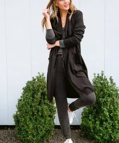 Ave Shops Lucky Break Jacket - Black Cardigan Sweater for Women | Stylish Outerwear 34 Ave Shops Lucky Break Jacket In Black Clothing