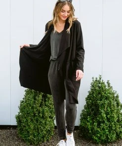 Ave Shops Lucky Break Jacket - Black Cardigan Sweater for Women | Stylish Outerwear 25 Ave Shops Lucky Break Jacket In Black Clothing