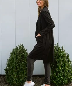 Ave Shops Lucky Break Jacket - Black Cardigan Sweater for Women | Stylish Outerwear 36 Ave Shops Lucky Break Jacket In Black Clothing