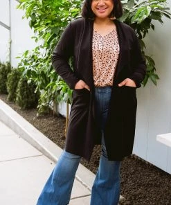 Ave Shops Lucky Break Jacket - Black Cardigan Sweater for Women | Stylish Outerwear 33 Ave Shops Lucky Break Jacket In Black Clothing