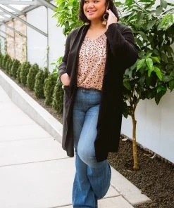 Ave Shops Lucky Break Jacket - Black Cardigan Sweater for Women | Stylish Outerwear 37 Ave Shops Lucky Break Jacket In Black Clothing