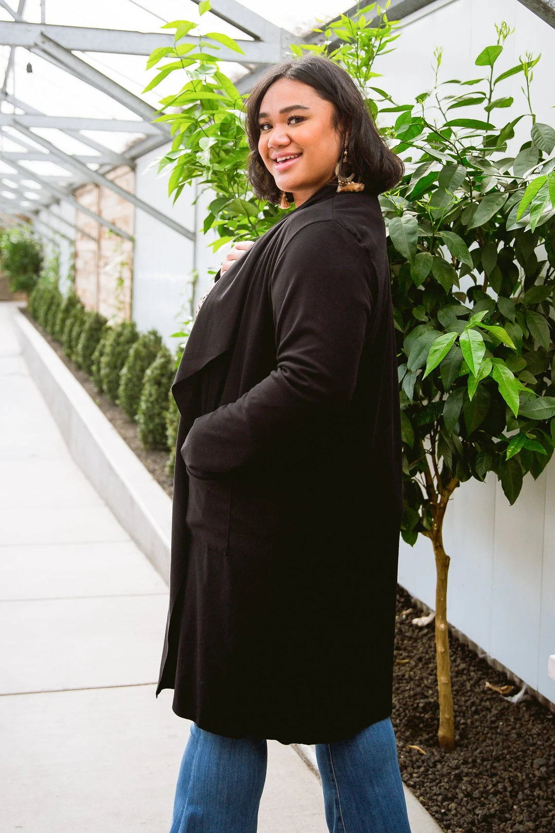 Ave Shops Lucky Break Jacket - Black Cardigan Sweater for Women | Stylish Outerwear 7 Ave Shops Lucky Break Jacket In Black Clothing