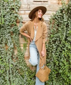 Ave Shops Clothing Lucky Break Jacket In Sand