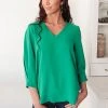 Ave Shops Clothing Lucky Chic Top In Kelly Green