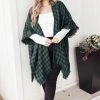 Ave Shops Lumber Jill Wrap In Black/Green