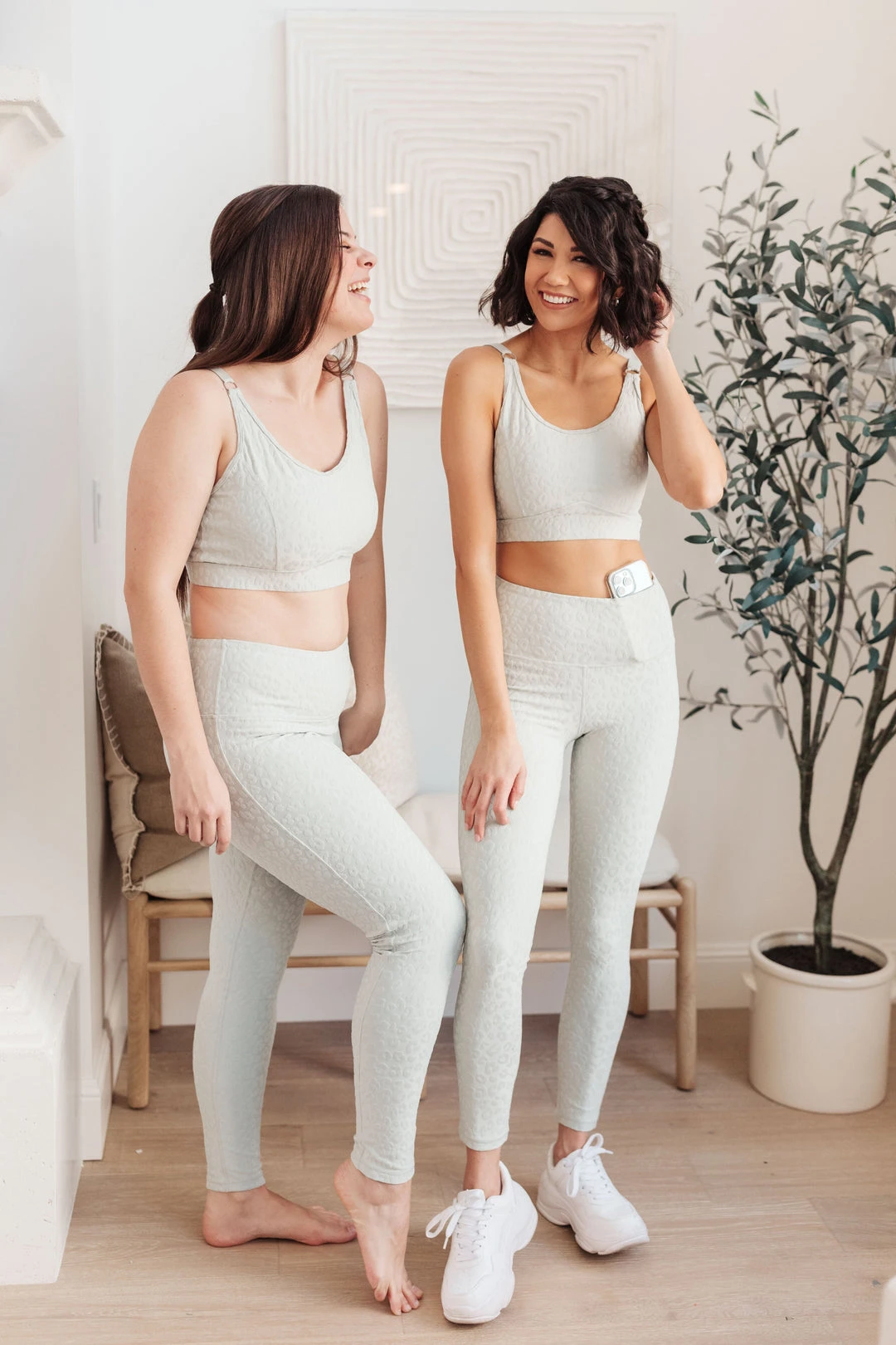 Ave Shops Lux & Plush Sports Bra In Mist Lounge & Active Wear 16 Ave Shops Lux & Plush Sports Bra In Mist Lounge & Active Wear