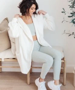Ave Shops Lux & Plush Leggings In Mist