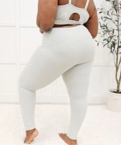 Ave Shops Lux & Plush Leggings In Mist