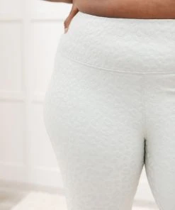 Ave Shops Lux & Plush Leggings In Mist