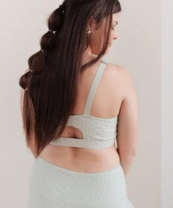 Ave Shops Lux & Plush Sports Bra In Mist Lounge & Active Wear 40 Ave Shops Lux & Plush Sports Bra In Mist Lounge & Active Wear