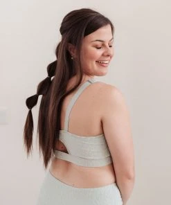 Ave Shops Lux & Plush Sports Bra In Mist Lounge & Active Wear 41 Ave Shops Lux & Plush Sports Bra In Mist Lounge & Active Wear