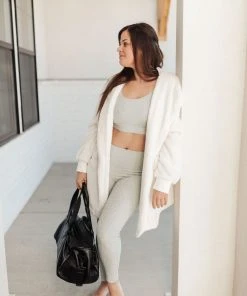 Ave Shops Lux & Plush Sports Bra In Mist Lounge & Active Wear 32 Ave Shops Lux & Plush Sports Bra In Mist Lounge & Active Wear