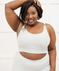 Ave Shops Lux & Plush Sports Bra In Mist Lounge & Active Wear 29 Ave Shops Lux & Plush Sports Bra In Mist Lounge & Active Wear