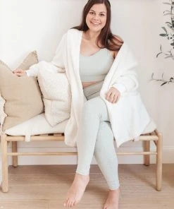 Ave Shops Lux & Plush Sports Bra In Mist Lounge & Active Wear 43 Ave Shops Lux & Plush Sports Bra In Mist Lounge & Active Wear