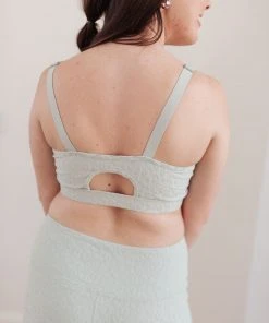 Ave Shops Lux & Plush Sports Bra In Mist Lounge & Active Wear 39 Ave Shops Lux & Plush Sports Bra In Mist Lounge & Active Wear