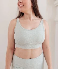 Ave Shops Lux & Plush Sports Bra In Mist Lounge & Active Wear 37 Ave Shops Lux & Plush Sports Bra In Mist Lounge & Active Wear