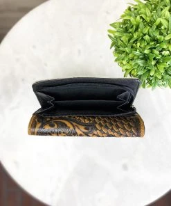 Myra Handbags & Wallets Maggie Mae Tooled Cowhide Wallet