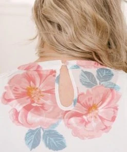 Ave Shops Maisy Floral Blouse In Ivory Clothing