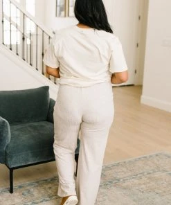 Ave Shops Deja Vu Bottoms In Oatmeal