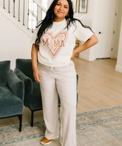 Ave Shops Deja Vu Bottoms In Oatmeal