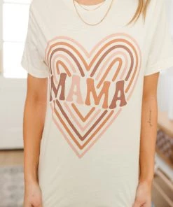 Ave Shops Clothing Mama Graphic Tee - Stylish Short Sleeve Top for Women 44 Ave Shops Clothing Mama Graphic Tee