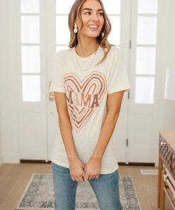 Ave Shops Clothing Mama Graphic Tee - Stylish Short Sleeve Top for Women 46 Ave Shops Clothing Mama Graphic Tee