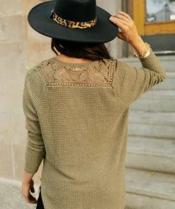 Ave Shops Mara Top In Olive Clothing