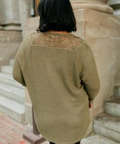 Ave Shops Mara Top In Olive Clothing