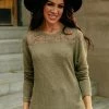 Ave Shops Mara Top In Olive Clothing