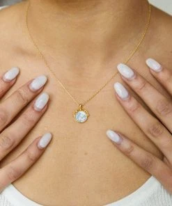 Ave Shops Marbled Stone Necklace New Arrivals