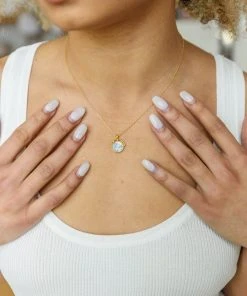 Ave Shops Marbled Stone Necklace New Arrivals