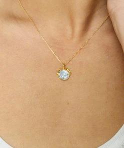 Ave Shops Marbled Stone Necklace New Arrivals