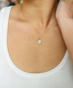 Ave Shops Marbled Stone Necklace New Arrivals