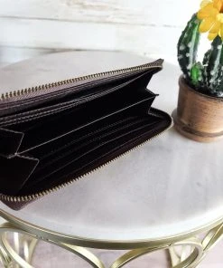 Bbags Marley Cowhide Tooled Zip Wallet