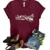 The Cinchy Cowgirl CLOSEOUT- Maroon Proverbs 3:5 Short Sleeve Graphic Tee