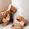 Ave Shops Maya Braided Heels In Tan Footwear