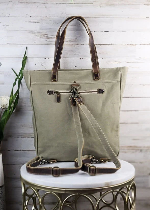 Sixtease Medley Backpack/Tote Combo Bag - Versatile and Stylish Carryall 8 Sixtease Medley Backpack/Tote Combo Bag