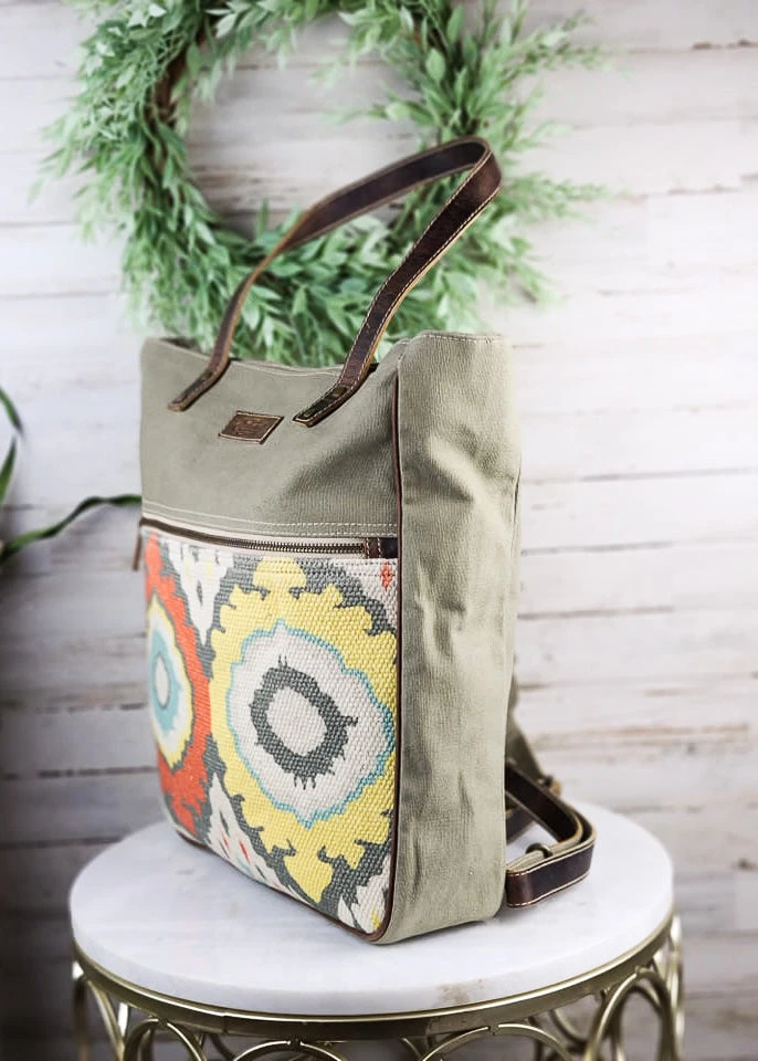 Sixtease Medley Backpack/Tote Combo Bag - Versatile and Stylish Carryall 6 Sixtease Medley Backpack/Tote Combo Bag