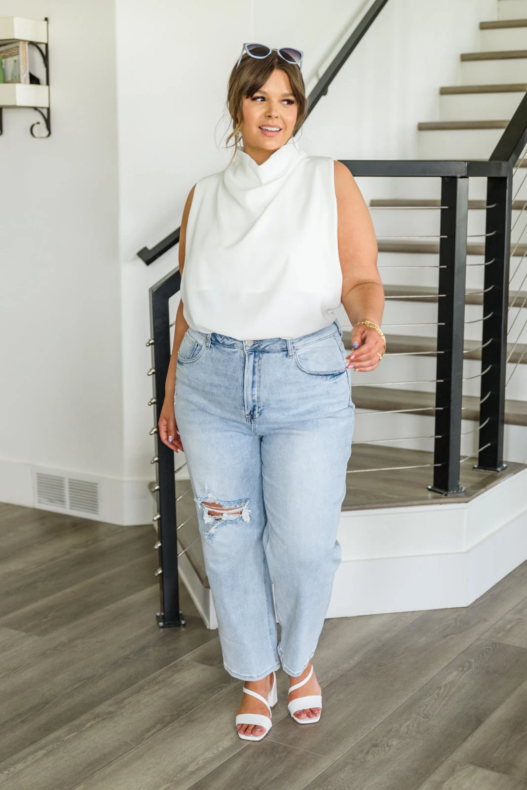 Ave Shops New Arrivals Meet Me At My Place White Top | Short Sleeve Tops for Women 7 Ave Shops New Arrivals Meet Me At My Place Top In White