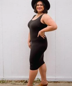 Ave Shops Dresses, Rompers, Jumpsuits Meet Me In The Middle Dress In Black