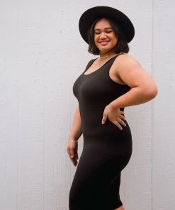 Ave Shops Dresses, Rompers, Jumpsuits Meet Me In The Middle Dress In Black