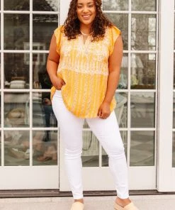 Ave Shops Mellow Yellow Blouse