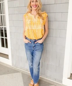 Ave Shops Mellow Yellow Blouse