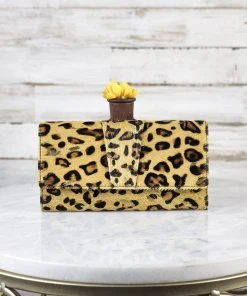 Myra Metallic Leopard Wallet Handbags & Wallets
