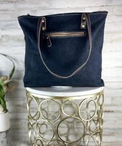 Myra Metallic Patina Cherish Cowhide Tote Handbag Handbags & Wallets