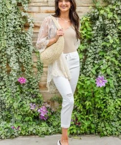 Ave Shops Mid-Rise Boyfriend Destroyed White Jeans New Arrivals