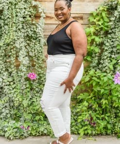 Ave Shops Mid-Rise Boyfriend Destroyed White Jeans | New Arrivals | Women's Clothing 25 Ave Shops Mid-Rise Boyfriend Destroyed White Jeans New Arrivals