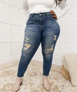 Ave Shops Bottoms & Jeans Mid-Rise Destroyed Relaxed Fit Jeans