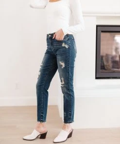 Ave Shops Bottoms & Jeans Mid-Rise Destroyed Relaxed Fit Jeans