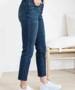 Ave Shops Mid-Rise Relaxed Fit Mineral Wash Jeans
